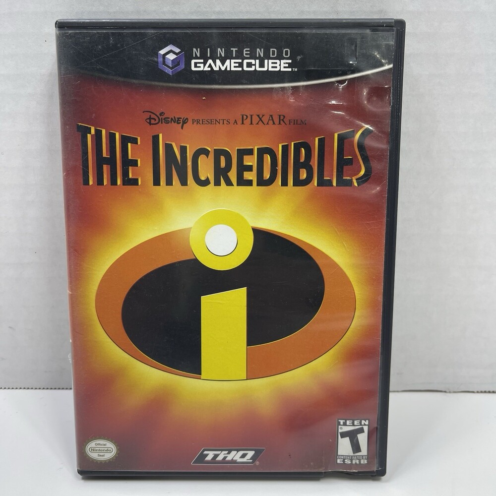 The Incredibles (Nintendo GameCube, 2004) Disney Pixar Video Game Tested VG